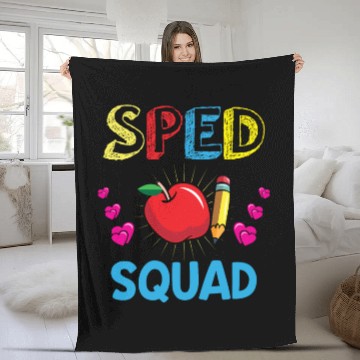 Discover Sped Teacher special education teacher quad Fleece Blankets