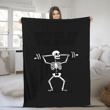 Discover Ripped to the Bone Fleece Blankets