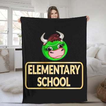 Discover ELEMENTARY SCHOOL - COW TENNIS Fleece Blankets
