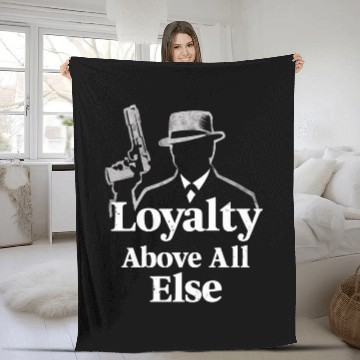 Discover Mobster Gangster Mafia Organized Crime Boss Fleece Blankets
