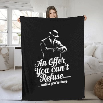 Discover Mobster Gangster Mafia Organized Crime Boss Fleece Blankets