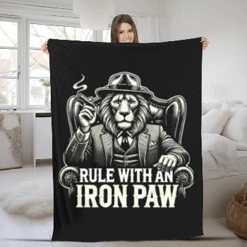 Discover Mobster Gangster Mafia Organized Crime Boss Fleece Blankets