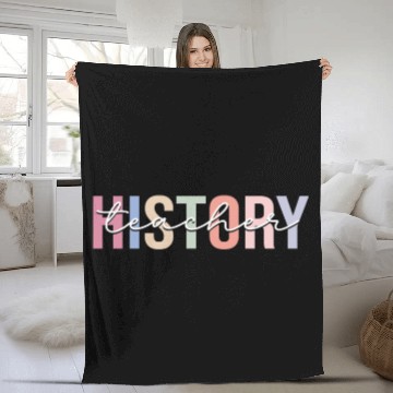 Discover History Teacher School Fleece Blankets