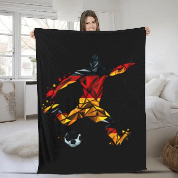 Discover Germany soccer Fußball Fleece Blankets