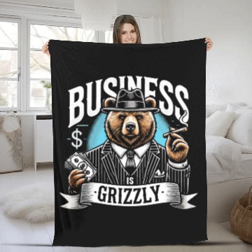 Discover Mobster Gangster Mafia Organized Crime Boss Fleece Blankets