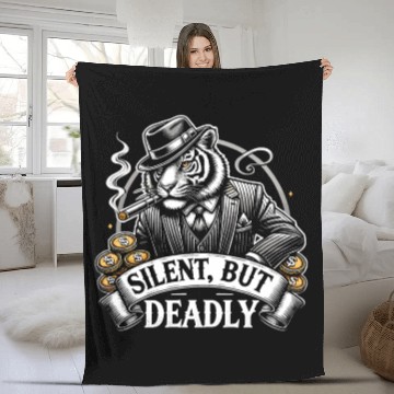 Discover Mobster Gangster Mafia Organized Crime Boss Fleece Blankets