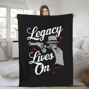 Discover Mobster Gangster Mafia Organized Crime Boss Fleece Blankets