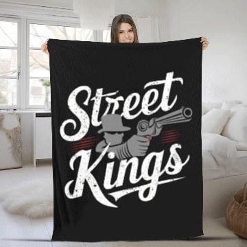 Discover Mobster Gangster Mafia Organized Crime Boss Fleece Blankets