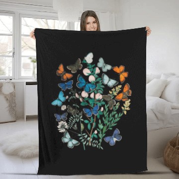 Discover Flora aesthetic Fleece Blankets