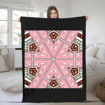 Discover eyes on nature mandala Fleece Blankets