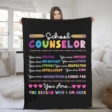 Discover School Counselor School Counselor Fleece Blankets