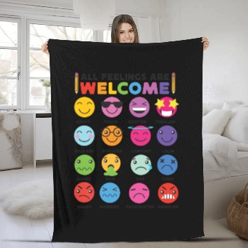 Discover School Counselor All Feelings Are Fleece Blankets