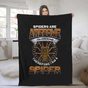 Discover Spiders Nature Bite Insect Fleece Blankets