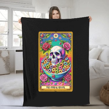 Discover The Cereal Killer Tarot Fleece Blankets
