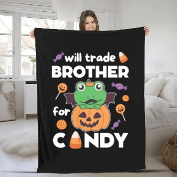 Discover Frog Halloween Trade Brother For Candy Fleece Blankets