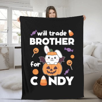 Discover Bunny Halloween Trade Brother For Candy Fleece Blankets