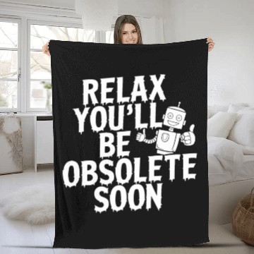 Discover Robotics AI Automation Machine Learning Fleece Blankets