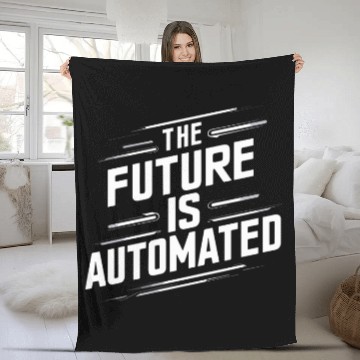 Discover Robotics AI Automation Machine Learning Fleece Blankets
