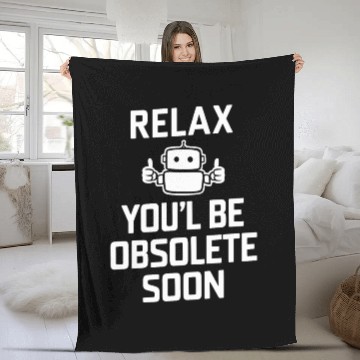 Discover Robotics AI Automation Machine Learning Fleece Blankets