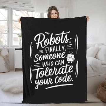 Discover Robotics AI Automation Machine Learning Fleece Blankets
