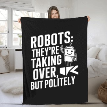 Discover Robotics AI Automation Machine Learning Fleece Blankets