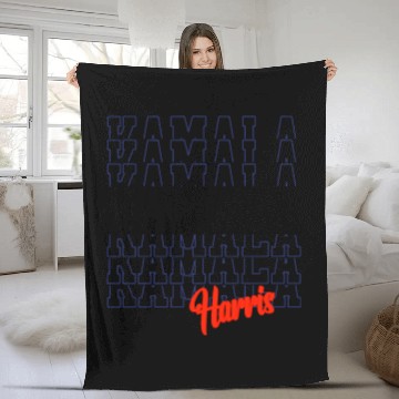 Discover Kamala Harris President USA 2024 Fleece Blankets