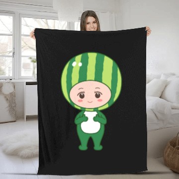 Discover back to school watermelon Fleece Blankets