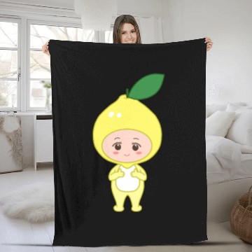 Discover back to school Lemon Fleece Blankets