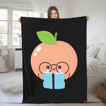 Discover back to school Orange Fleece Blankets