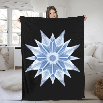 Discover Ice Crystal Fleece Blankets