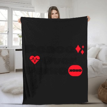 Discover Peace Over Panic Anxiety Mental Health Fleece Blankets