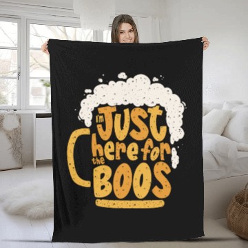 Discover Im just Here For The Boos Ghost Funny Men Women Fleece Blankets