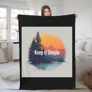 Discover keep it simple trends Fleece Blankets