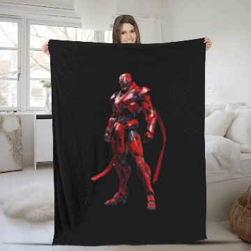 Discover Default Humanfaced Robot villain robot character Fleece Blankets