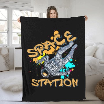 Discover Graffiti Art Hip Hop Old School Fleece Blankets