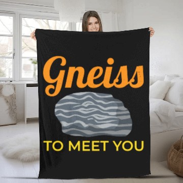 Discover Gneiss Crystal Mineral Collecting Rock Hunting Fleece Blankets