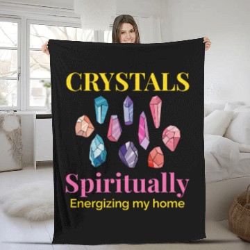 Discover Crystal Collecting Rock Hunting Mineral Collector Fleece Blankets
