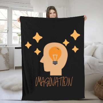 Discover Imagination and Creative Mind with Lightbulb Fleece Blankets