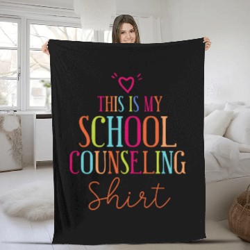 Discover School Counselor This Is My School Fleece Blankets