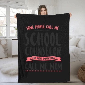 Discover School Counselor Mom Some People Fleece Blankets