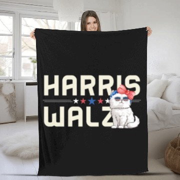Discover Kamala Harris For President 2024 Fleece Blankets
