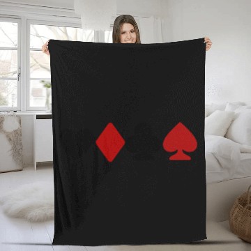 Discover playing card lovers Fleece Blankets