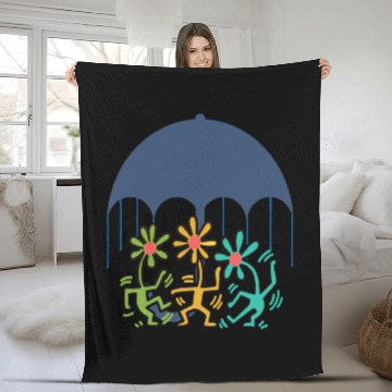 Discover people dance flower Fleece Blankets