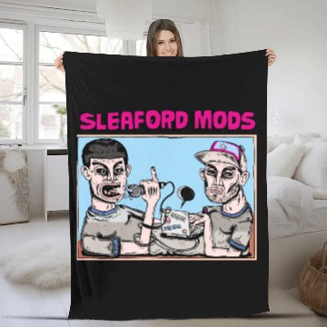 Discover Sleaford Mods Punk Rock Design Fleece Blankets