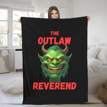 Discover Outlaw Reverend Green Demon Fleece Blankets