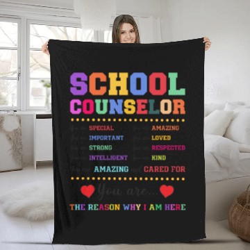 Discover School Counselor School Counselor Fleece Blankets