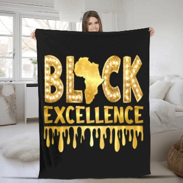Discover Black Excellence Fleece Blankets