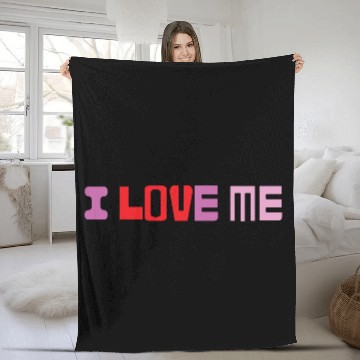 Discover I love me shirtchill Fleece Blankets
