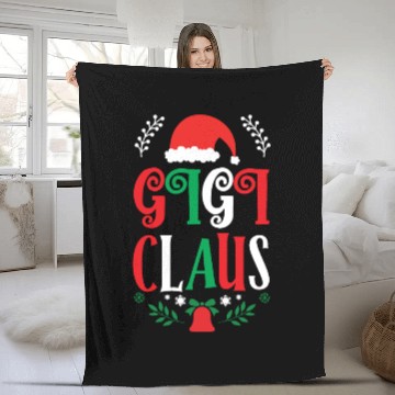 Discover Gigi Claus Christmas Family Group Matching Pajama Fleece Blankets