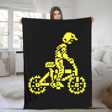 Discover BMX Bike Bandits ZX Spectrum 8-bit Fleece Blankets